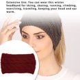 thumbnail image 2 of Serre-Tête d'Hiver pour Femmes, Accessoires de Moto pour Adolescentes, Rouge Vin, 2 of 7