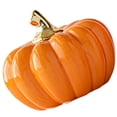 thumbnail image 2 of Ceramic Pumpkin Figurine Halloween Table Accent Ceramic Pumpkin Table Ornament, 2 of 5