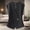 #0261-Black, variant on Womens Vest Sleeveless V Neck Solid Irregular Metal Button Waistcoat Slimming Versatile for Office Party