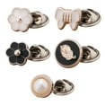 thumbnail image 4 of 100Pcs Free Sewing Cufflinks Brooch Buttons Set Detachable Adjustable Buttons Clothes Prevent Exposure Adjustable Garment Fixed for Type1, 4 of 9