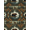 Sage Green Brown, Pattern 16, variant on ODIKA 8'x10' Washable Area Rug Border Cabin Forest Wildlife Print Motif Motifs Fishing Lake Refined Structured for Dining Room, Large Office, Lounge, Non-Slip Chair-Friendly Mat