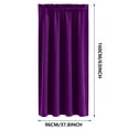 thumbnail image 4 of Xuniizn Blackout Curtains for Bedroom Thermal Insulated - 100%Polyester Black Out Curtains 2 Panels Set Room Darkening Window Curtains for Living Room, Purple, 4 of 5