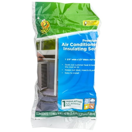 Duck Window Air Conditioner Foam Insulating Seal, 1.38 in. x .5 in. x 42 in