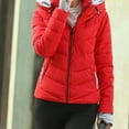 thumbnail image 5 of Viikei Women Coats Down Jackets for Women Cotton Coats Womens Hoodie Outwear Pocket Solid Warm Down Jacket Coat, 5 of 9