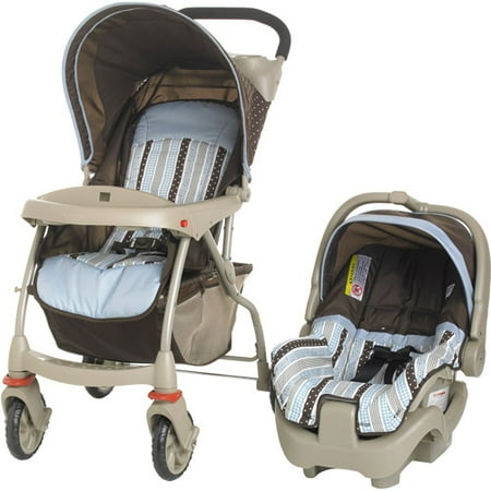 Evenflo Zing Stroller and Discovery Infant Car Seat in Georgia Stripe