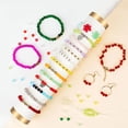 thumbnail image 4 of Kit de fabricación de pulseras Sistenia con cuentas de vidrio de 6 mm, 1400 unidades, 24 colores, 4 of 7