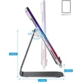 thumbnail image 3 of Support de Tablette Ajustable, Support pour IPad, Base de Tablette de Bureau en Aluminium - Noir, 3 of 6