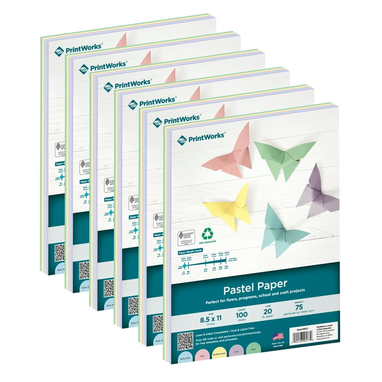 PrintWorks Pastel Paper for Craft Projects