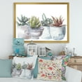thumbnail image 3 of Designart 'Succulent and Cactus House Plants IV' Farmhouse Framed Art Print, 3 of 4