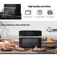 thumbnail image 4 of Aeitto 32QT Extra Large Air Fryer, 19-In-1 Air Fryer Toaster Oven Combo with Rotisserie and Dehydrator, Digital Convection Oven Countertop Airfryer Fit 13" Pizza, 1800w, 4 of 9