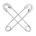thumbnail image 1 of Pendientes de alfiler de seguridad Fernando de acero Inoxidable Plata, 1 of 6