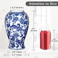 thumbnail image 5 of Blue and White Vase, Ceramic Vase for Home Decor 9.2" Chinoiserie Porcelain Flowers Vases for Table Centerpiece, 5 of 7
