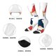 thumbnail image 5 of Fotbe School Cute Gnomes Calcetas Largas con Estampado para Hombre y Mujer – Calcetas de Compresión Transpirables y Elásticas, Viajar y Uso Diario Talla 5-11, 5 of 6