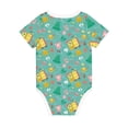 thumbnail image 2 of Daiia Happy Summer Printed Unisex-Baby Short Sleeve Onesies Bodysuits Baby Climbing Clothes Soft and Comfortable Romper with Expandable Shoulder Design-12 Months, 2 of 8