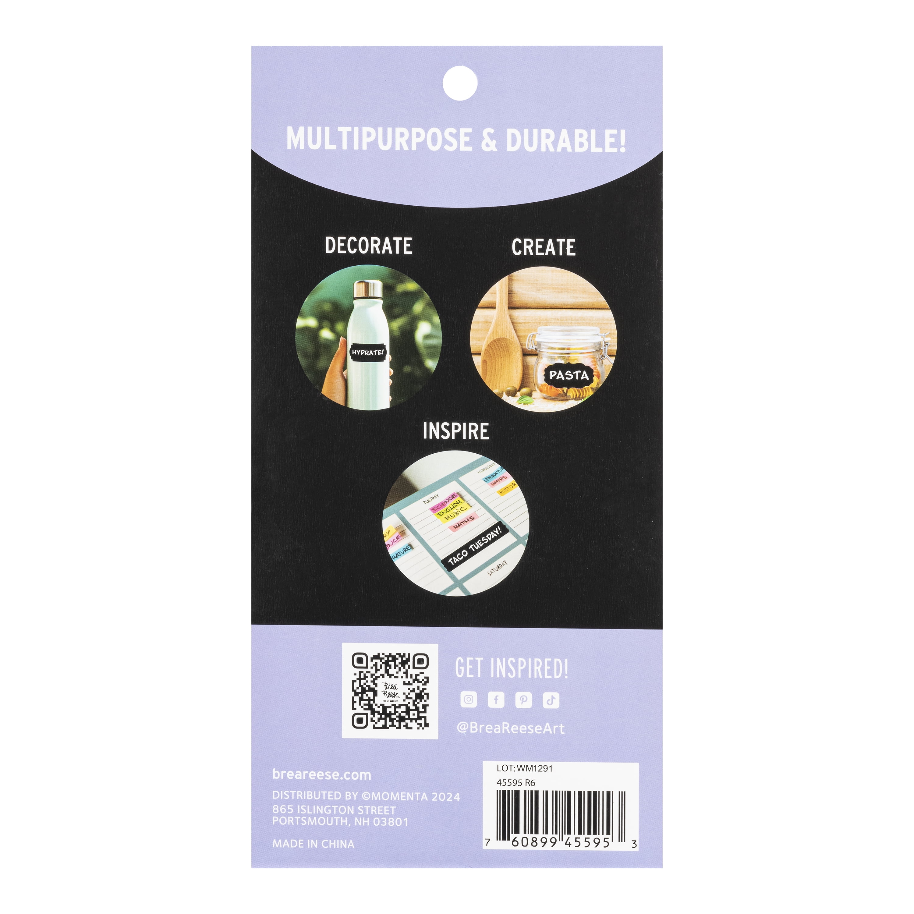 (2 pack) Brea Reese® Sticker Pack - Chalkboard Labels