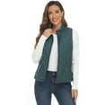thumbnail image 6 of LK women's vest - Stand Collar Lightweight Padded Gilet for Women (Green-M), 6 of 8