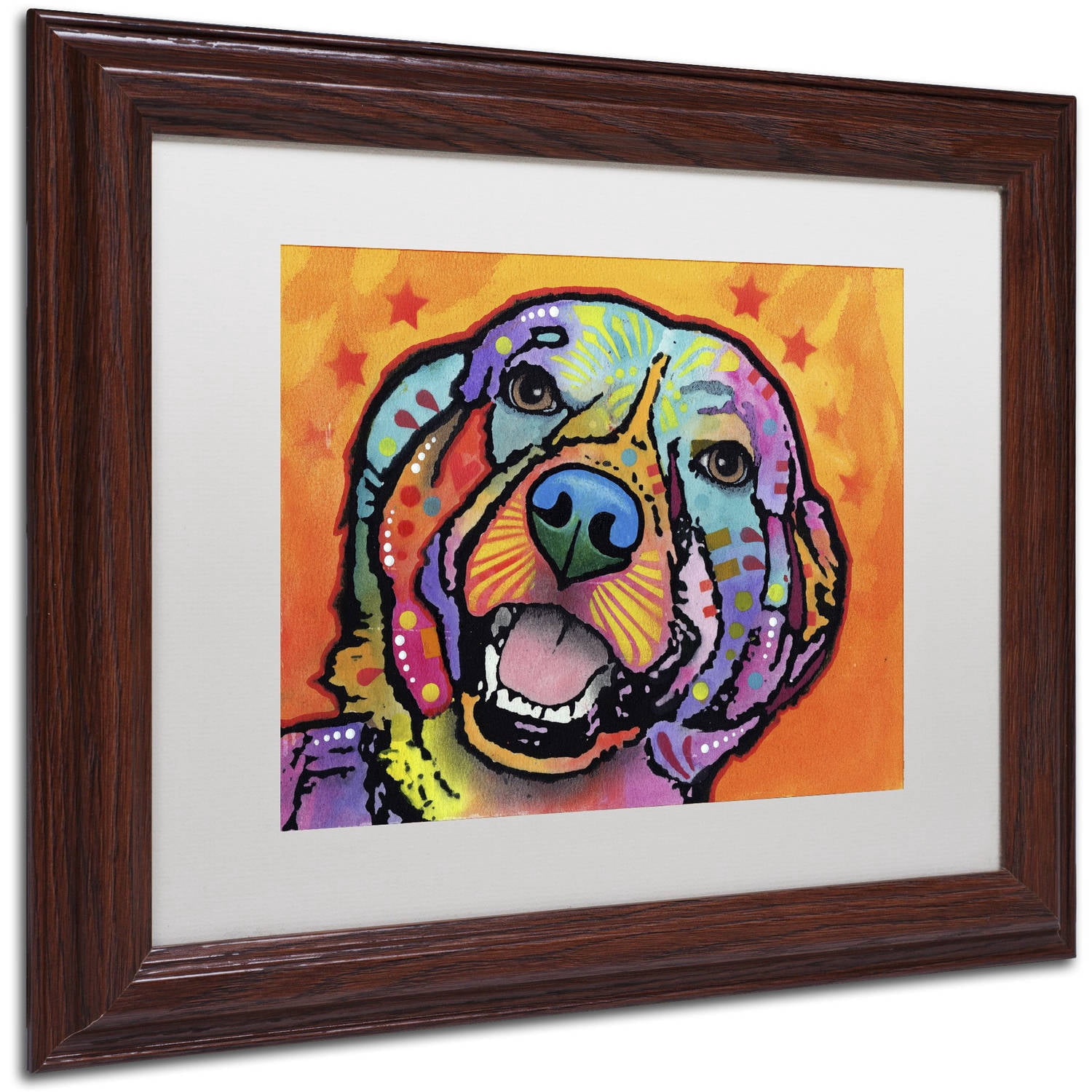Trademark Fine Art "Galle" Canvas Art by Dean Russo, White Matte, Wood Frame