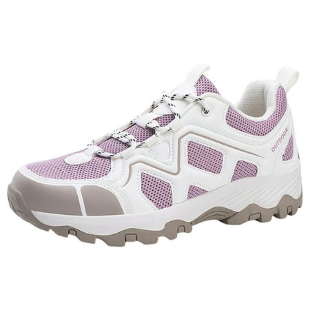 

Blphud Sport Shoes for Boys Casual Sneaker Men Sports Shoes Fashion Couple Style Mesh Breathable New Pattern Comfortable Mountaineering Shoes Sneaker for Men Purple 38