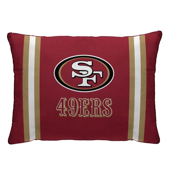 San Francisco 49ers 20" x 26" Standard Stripe Logo Micro Plush Bed Pillow Cover