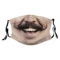 thumbnail image 2 of Riforla Masque Facial Drôle Halloween/Cosplay - Réutilisable pour le Cyclisme/les Fêtes Masque Facial A, 2 of 5