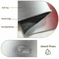 thumbnail image 2 of Red Grey Bathroom Rug Washable 2x3 Entryway Rug Non Slip Gray Farmhouse Modern Rustic Front Door Mat Low Pile Indoor Doormat Throw Floor Carpet for Kitchen Bedroom Entrance, 2 of 8