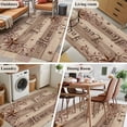 thumbnail image 5 of Area Rug for Living Room, Country Star Brown Non-Slip Indoor Large Carpet for Bedroom/Dining Room, Farmhouse Vintage Plants Wooden Washable Low-Profile Rectangle Floor Mat Runner Rugs - 2.7 x 5 Ft, 5 of 8