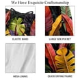 thumbnail image 4 of luoweisi Men's Beach Shorts Quick Dry Swim Trunks with Mesh Lining Tropical Leaves S, 4 of 5