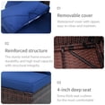 thumbnail image 4 of AstrPthylx 7-Piece Patio Sectional Set with Coffee Table, All-Weather Outdoor PE Rattan L-Shaped Sofa & Cushions for Garden, Backyard (Blue), 4 of 6