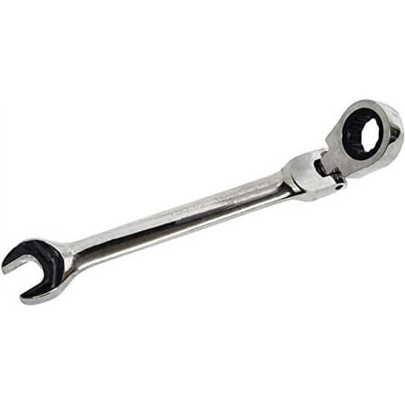 EZ Travel Distribution Flexible Pivot Head Flex Ratchet Box Wrench, 1/2-Inch, Silver