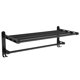 thumbnail image 3 of 2 Pack de Toallero de de Aluminio negro con Repisa Y Ganchos 59 cm, 3 of 9