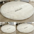 Soft Round Area Rug for Bedroom Modern Fluffy Circle Rug for Kids Girls