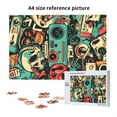 thumbnail image 6 of Naloa Retro Pop Art Collage Custom Puzzles Personalized Puzzle 1000 Pieces from Photo Custom Jigsaw Puzzle for Wedding, Graduation, (29.5×19.7in, Vertical), 6 of 9