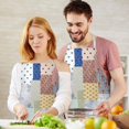 thumbnail image 3 of Pioneer Flower Floral Print Pattern Apron-Garden Aprons for Women with Pockets-Cotton Linen Waterproof Kitchen Cooking Gardening Aprons Adjustable for Kitchen,Cooking,BBQ and Salon 33x27 Inch, 3 of 7