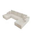 thumbnail image 5 of Modular Sectional Sofa , Compressed Couch for Living Room, Bedroom, No Assembly Required, Free Combination, Plush Corduroy Fabric, 5 of 7