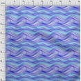 thumbnail image 4 of oneOone Velvet Medium Blue Fabric Abstract Stripe Craft Projects Decor Fabric Printed By The Yard 58 Inch Wide, 4 of 5