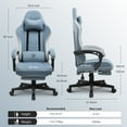 GTPLAYER Pocket Spring Cushion Gaming Chair with Footrest&&Linkage