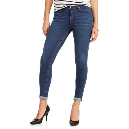 Faded Glory Women's Super Soft French Terry Skinny Jeans - Walmart.com