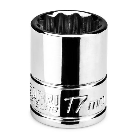 UPC: 0886352163392 | Capri Tools 17 mm Shallow Socket  3/8 in. Drive  12-point  Metric