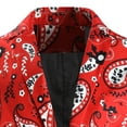 thumbnail image 6 of Mens Christmas Blazers Slim Fit Business Casual Men Suit Sport Coat One Button Travel Blazer Lightweight Suit Jacket Red L, 6 of 7