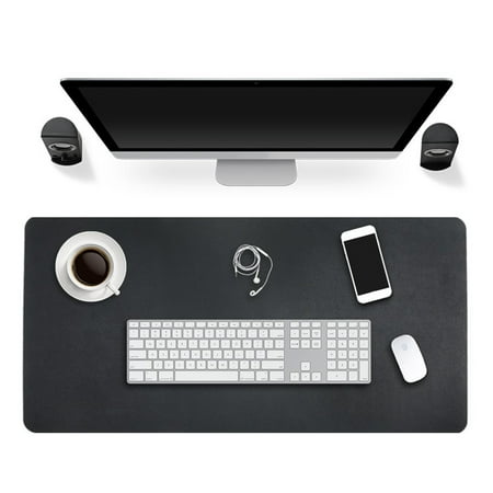 Large Mouse Desk Pad Both Sides Extended Pu Leather Mouse