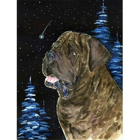Starry Night Mastiff Flag - Garden Size, 11 x 15 in.