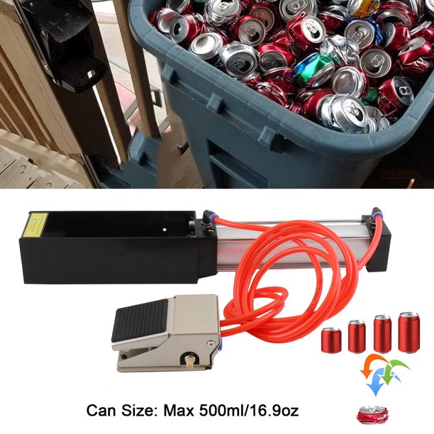 ECUTEE Aluminum Can Crusher/Pneumatic Air Cylinder Heavy Duty Soda Beer