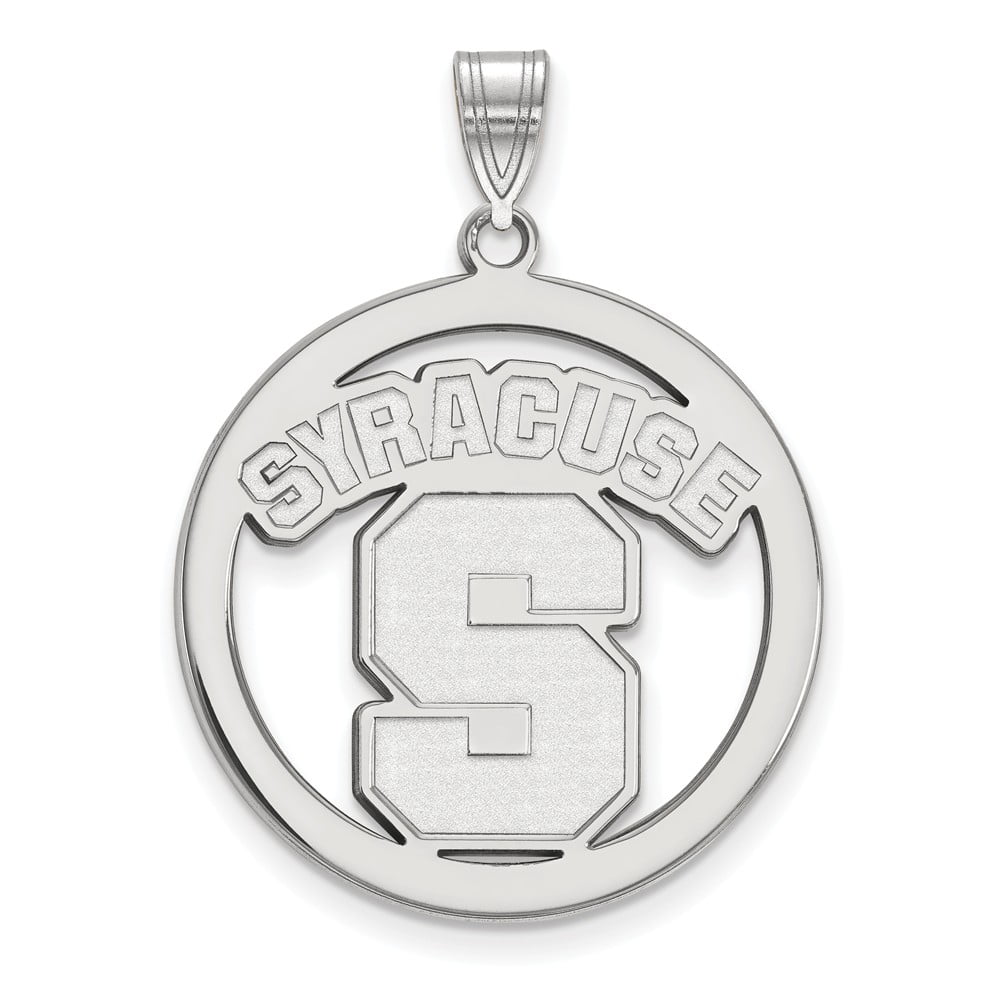Solid 925 Sterling Silver Official Ohio State University XL Extra Large Big Pendant Charm in Circle 33mm x 26mm