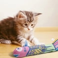thumbnail image 3 of WIFKLSIIPG Jouets Poisson Jouet pour Chat d'Intérieur Poisson Souris Rose Orange Jaune, 3 of 3
