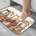 thumbnail image 5 of 1pc Siamese Cat Absorbent Non-Slip Bathroom Thickened Flannel Rug Decor,Soft,Quick Drying,Suitable For Indoor/outdoor Use,Bathrooms,Bedrooms,Kitchens,Terrace,Laundry Rooms,16"x24", 5 of 7