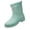Green_026, variant on Women's Mid-Calf Waterproof Rain Boots Non-Slip PVC Rain Shoes with Back Pull Tab for Gardening Walking Outdoor Work 5.5(EU-36) 36