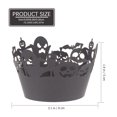 thumbnail image 2 of UPGRATOR 50Pcs Cake Decor Hollow-Out Wrapper For Cake Rims In Black Paper For Summer Beach Party Supplies, 2 of 5