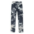 thumbnail image 5 of QATAINLAV Camo Pants for Men Casual Drawstring Elastic Waist Tapered Sweatpants Camouflage Print Plus Size Climbing Cargo Pants with Pockets Black 3XL, 5 of 7