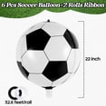 thumbnail image 2 of Globos de fútbol AIQINHU redondos metálicos de 22 cm, 6 unidades, para fiestas, 2 of 7