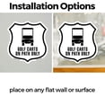 thumbnail image 3 of GOLF CARTS ON PATH ONLY (2 Pack) 12 inch X 12 inch Shield Shaped Heavy Duty 3.2 mil Vinyl Decals Weather Resistant Made in the USA, 3 of 5